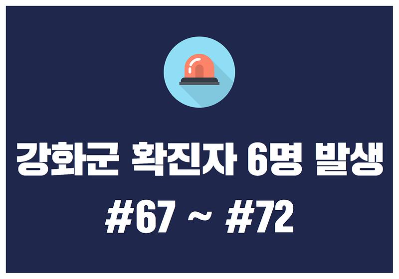 강화군 확진자 6명 발생 #67~#72 사진